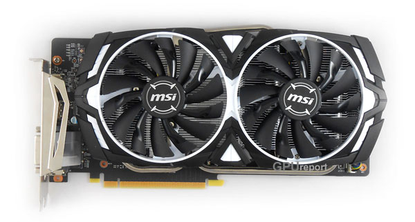 MSI GTX 1060 Armor 6G OCV1 front