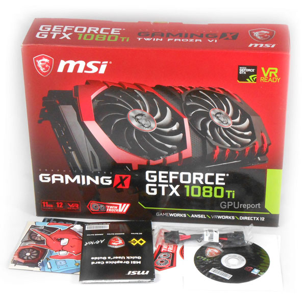 MSI GTX 1080 Ti Gaming X 11G box