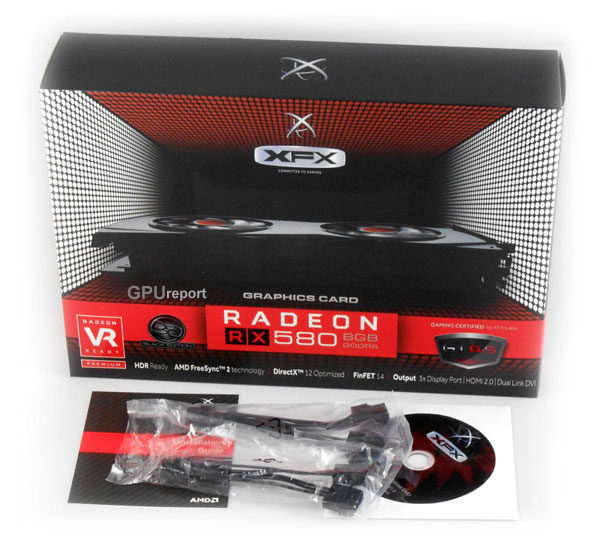 XFX RX 580 GTR-S Black Edition 8GB box