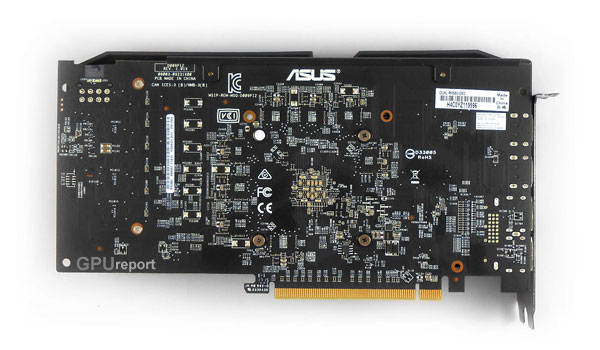 Asus Dual RX 580 O8G back