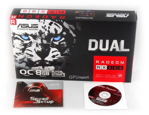 Asus Dual RX 580 O8G box