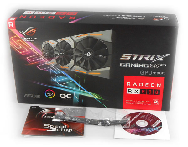 Asus Strix RX 580 O8G Gaming box