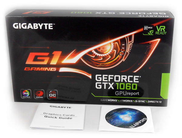 Gigabyte GTX 1060 G1 Gaming 6G box