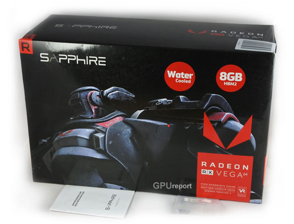 Sapphire RX Vega64 8G HBM2 Liquid Cooling box