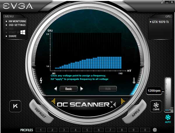 EVGA GTX 1070 Ti Gaming SC Hybrid Precision XOC panel 2