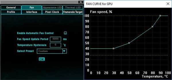 EVGA GTX 1070 Ti Gaming SC Hybrid Precision XOC settings