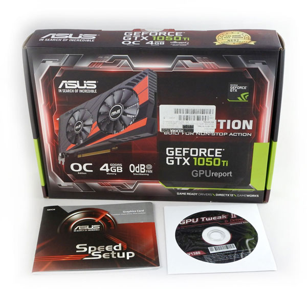 Asus Expedition GTX 1050 Ti O4G box