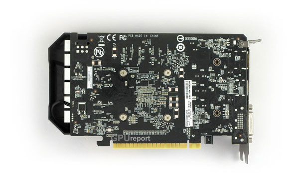 Gigabyte GTX 1050 OC 2G back