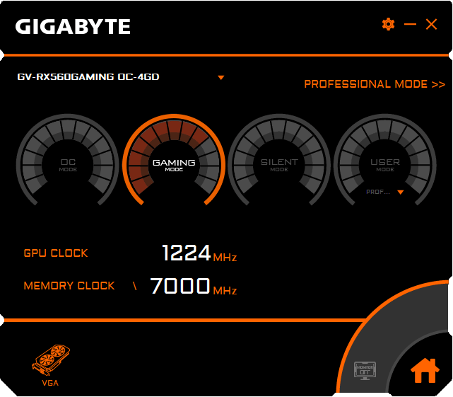 Gigabyte RX 560 Gaming OC 4G Graphics Engine Simple