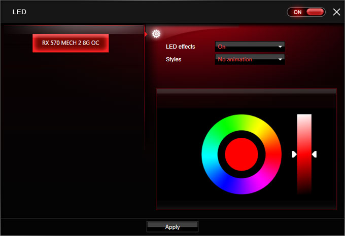 MSI RX 570 Mech 2 8G OC LED