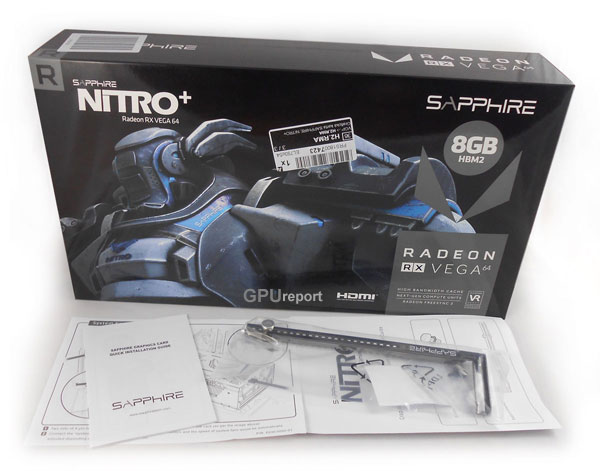 Sapphire Nitro+ RX Vega64 8G HBM2 balení