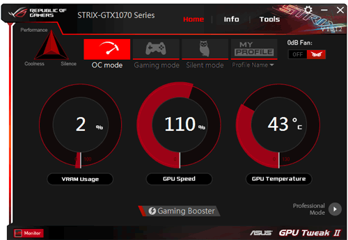 GPU Tweak Simple mode