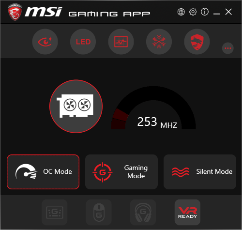 MSI GTX 1070 Gaming X 8G Gaming APP