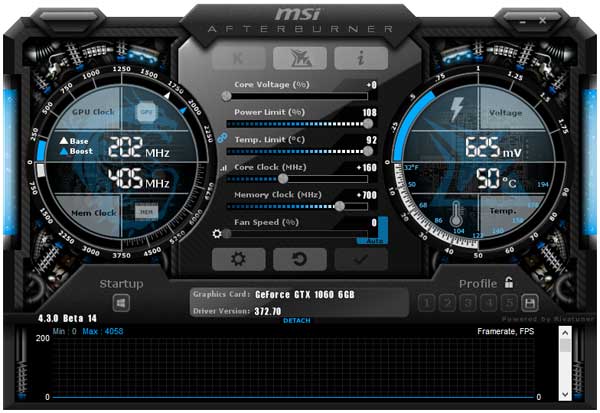 MSI GTX 1060 Gaming X 6G GPUZ OC