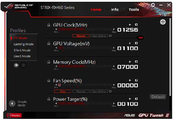 Asus Strix RX 460 O4G Gaming GPU Tweak II