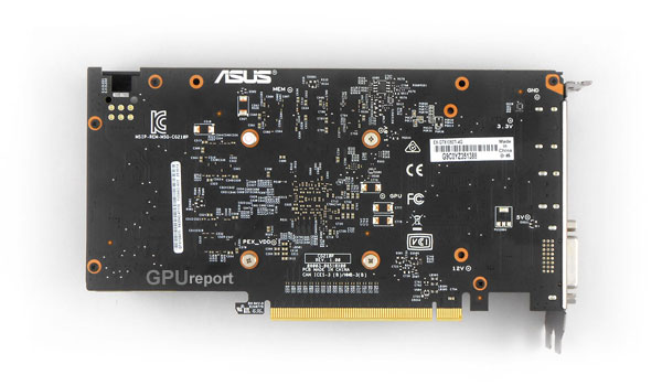 Asus EX GTX 1050 Ti 4G back