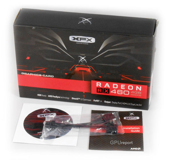 XFX Radeon RX 460 Double Dissipation 4GB box