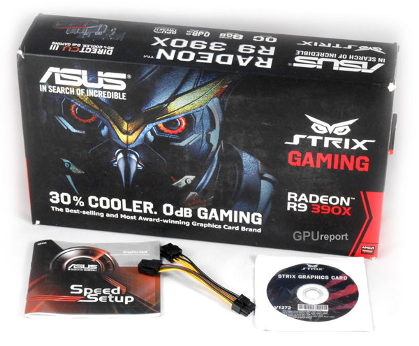Asus Strix R9 390X DC3OC Gaming box
