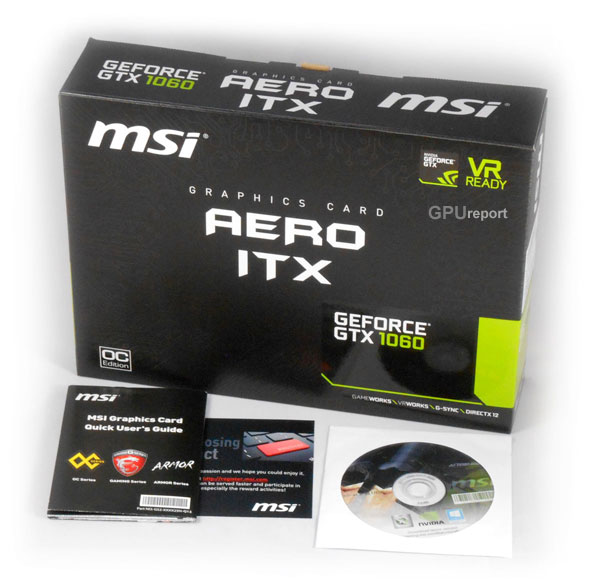 MSI GTX 1060 Aero ITX 6G box