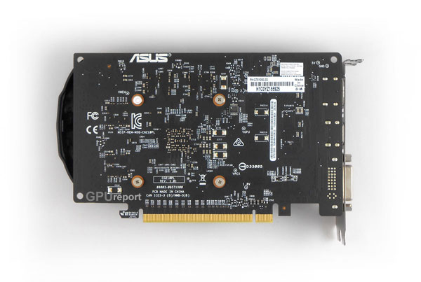 Asus Phoenix GTX 1050 2G back