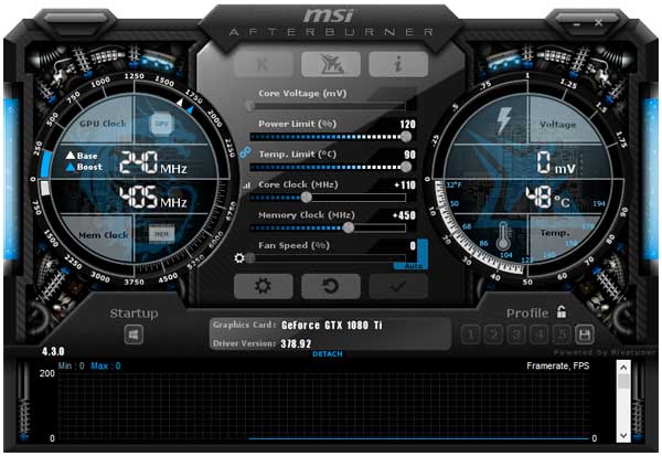 Asus Strix GTX 1080 Ti O11G Gaming Afterburner OC