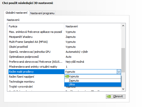 NVIDIA Low Latency Mode