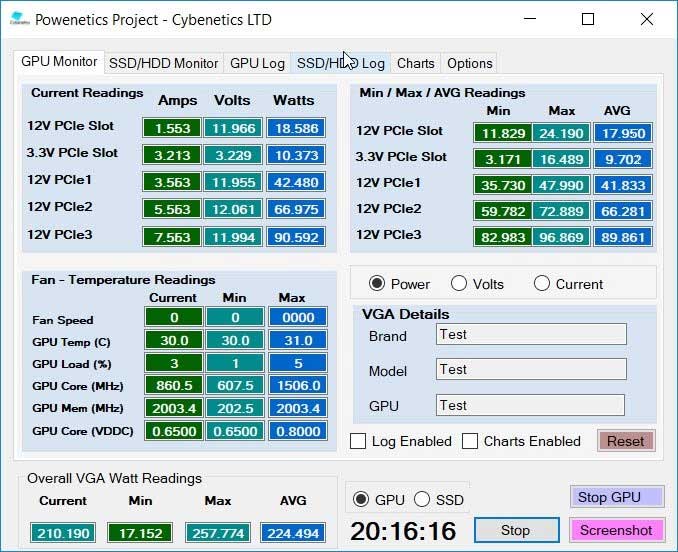 Powernetics software