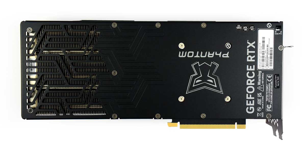 Pro zvětšení klikni Gainward RTX 4090 PHANTOM GS 24G; zadní strana