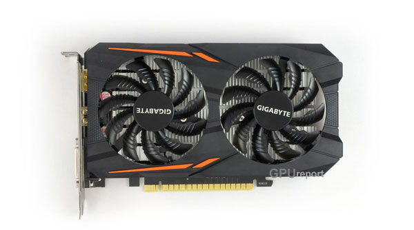 Gigabyte GTX 1050 OC 2G front