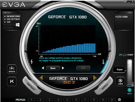EVGA GTX 1080 SC2 Gaming iCX Precision XOC panel 2