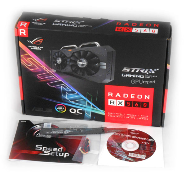 Asus Strix RX 560 O4G Gaming box