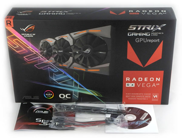 Asus Strix RX Vega 64 O8G Gaming box