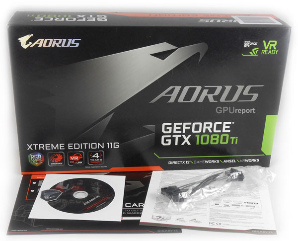 Gigabyte Aorus GTX 1080 Ti Xtreme Edition 11G box