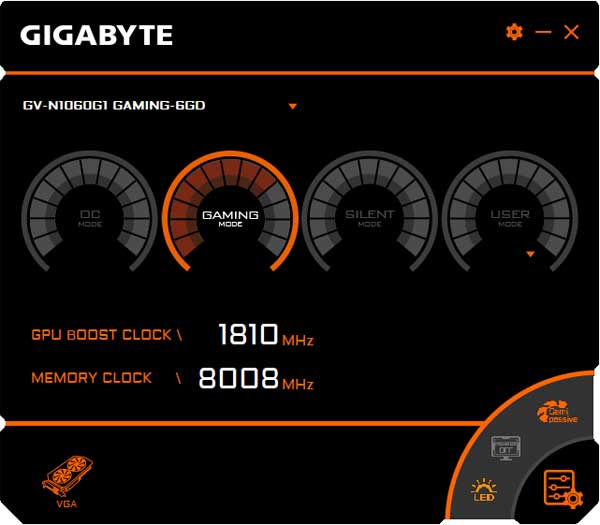 Gigabyte GTX 1060 G1 Gaming 6G Graphics Engine Simple