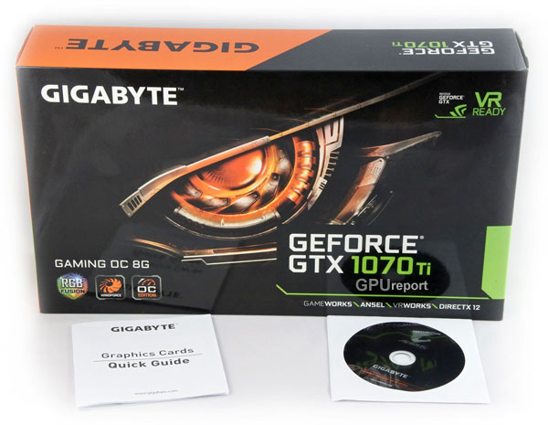 Gigabyte GTX 1070 Ti Gaming OC 8G box