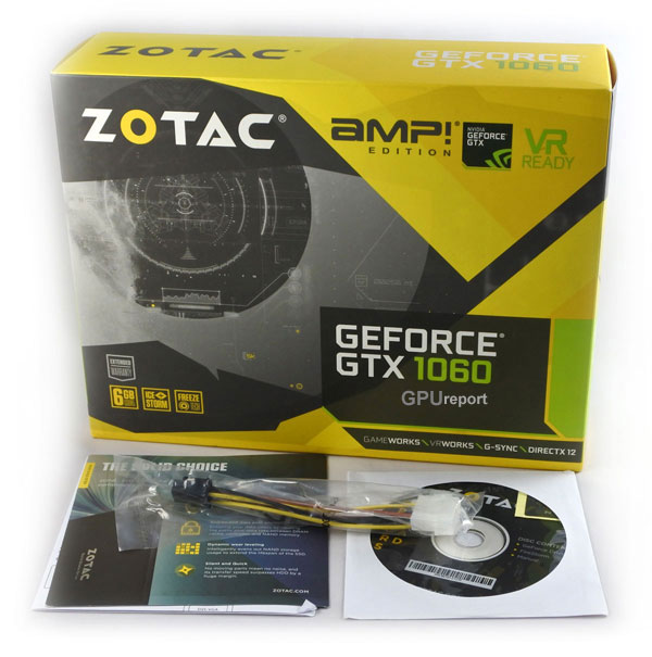 Zotac GTX 1060 AMP! Edition box