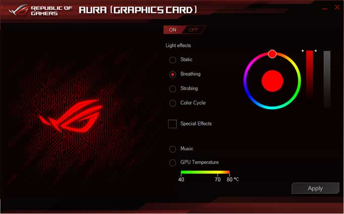 Asus GPU Tweak AURA