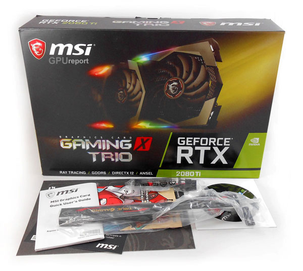 MSI RTX 2080 Ti Gaming X TRIO balení