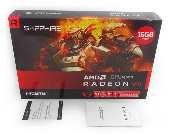 Sapphire Radeon VII 16G HBM2 balení