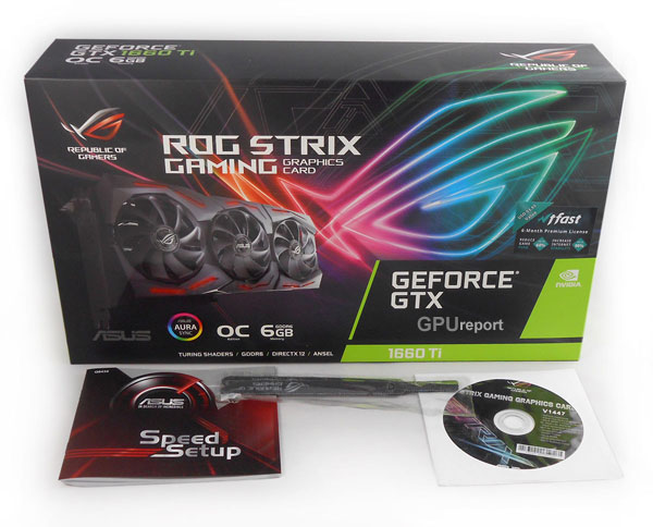 Asus Strix GTX 1660 Ti O6G Gaming balení