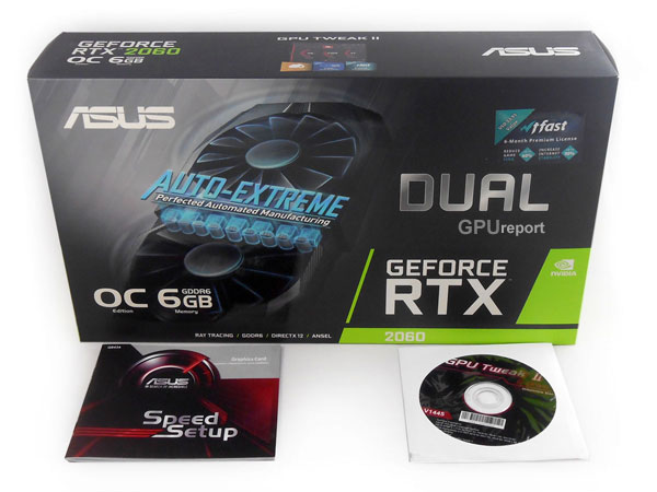 Asus Dual RTX 2060 O6G balení