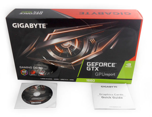 Gigabyte GTX 1660 Gaming OC 6G balení