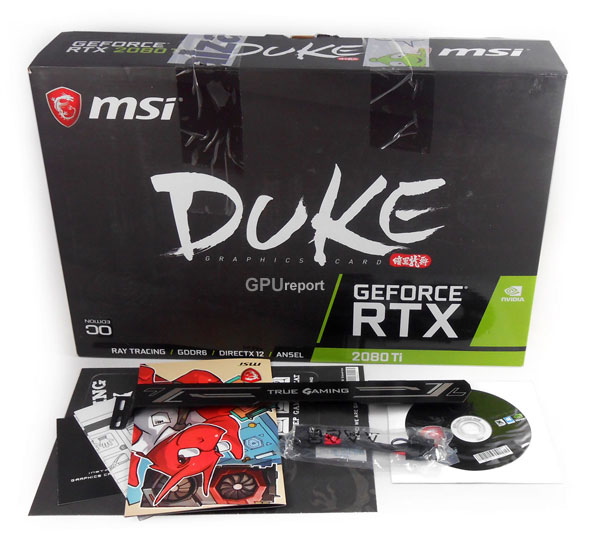 MSI RTX 2080 Ti Duke 11G balení