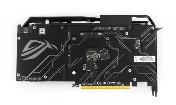Zadní strana Asus Strix GTX 1650 O4G Gaming Asus Strix GTX 1650 O4G Gaming back