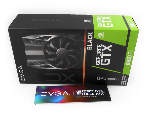 Balení EVGA GTX 1660 Ti XC Black Gaming EVGA GTX 1660 Ti XC Black Gaming balení