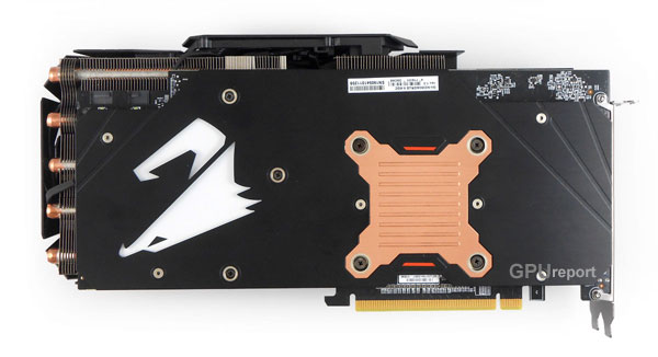 Gigabyte Aorus RTX 2060 XTREME 6G Gigabyte Aorus RTX 2060 XTREME 6G back
