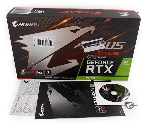 Gigabyte Aorus RTX 2060 XTREME 6G balení