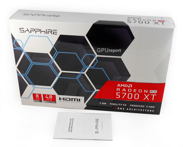 Sapphire RX 5700 XT 8G balení