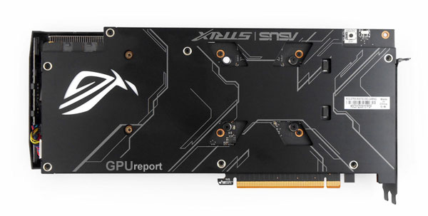 Zadní strana Asus Strix RX 5700 O8G Gaming Asus Strix RX 5700 O8G Gaming back