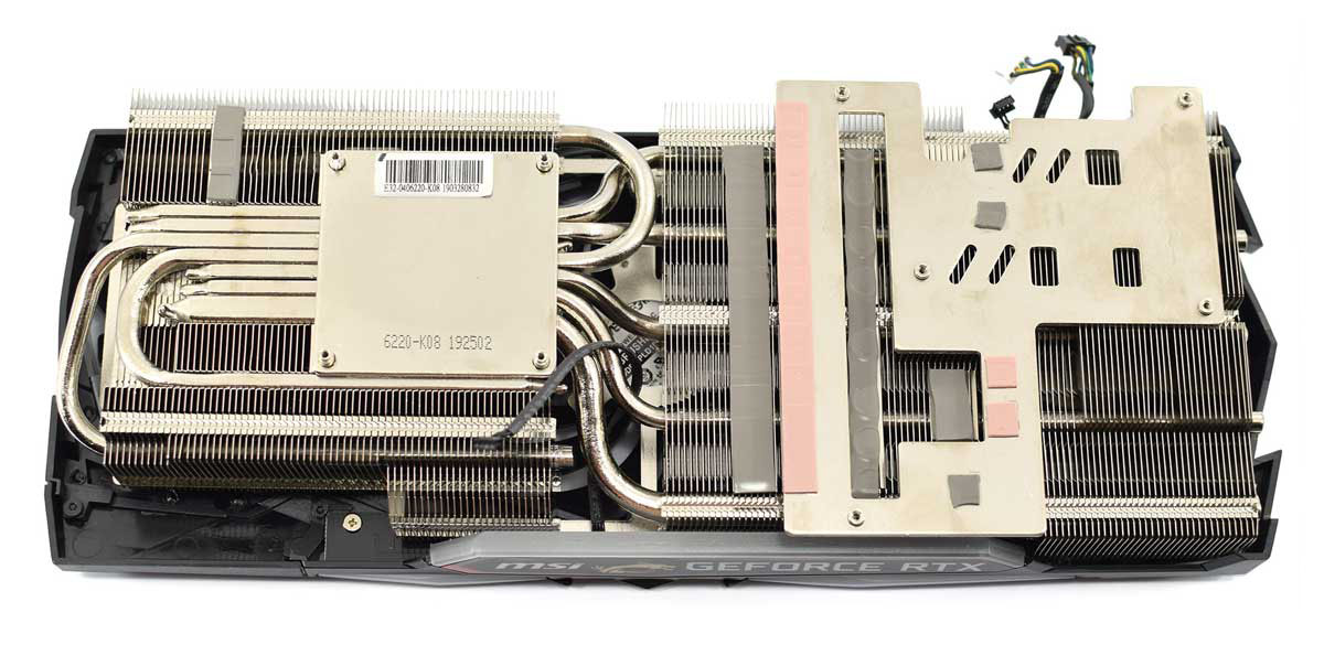 MSI RTX 2080 SUPER Gaming X TRIO; chladič